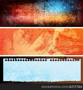 abstract design grungy vector banners. Eps10 vector