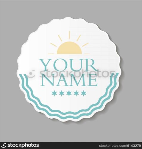 Abstract Design Holiday Label Vector Illustration EPS10. Abstract Design Holiday Label Vector Illustration