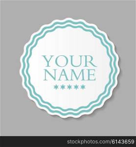 Abstract Design Label Vector Illustration EPS10. Abstract Design Label Vector Illustration