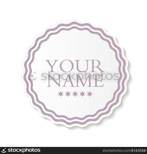 Abstract Design Label Vector Illustration. Isolated. EPS10. Abstract Design Label Vector Illustration