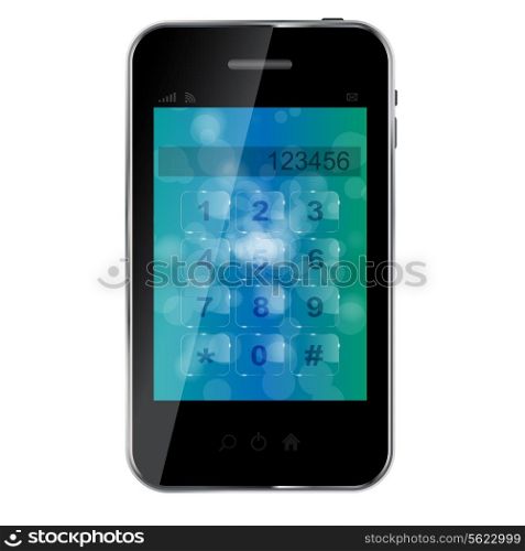 Abstract design mobile phone. Vector illustration..