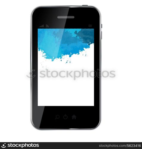 Abstract design mobile phone with gold coin money concept. vector illustration..