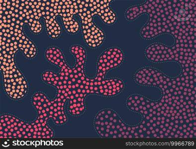Abstract design of cell protection biology COVID-19 design of geometric element. Fluid design of movement pattern with protection style background. illustration vector