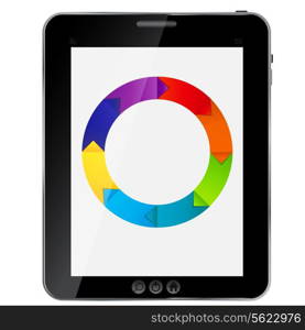 Abstract design Tablet. Vector illustration