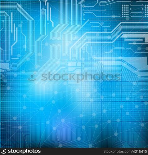 Abstract design technology theme vector background. Eps10