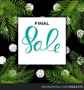 Abstract Designs Final Sale Banner Template with Frame. Vector Illustration EPS10. Abstract Designs Final Sale Banner Template with Frame. Vector I