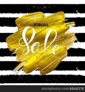 Abstract Designs Final Sale Banner Template with Frame. Vector Illustration EPS10. Abstract Designs Final Sale Banner Template with Frame. Vector I