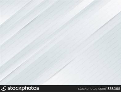 Abstract diagonal gray and white gradient color background and texture. You can use for ad, poster, template, business presentation. Vector illustration