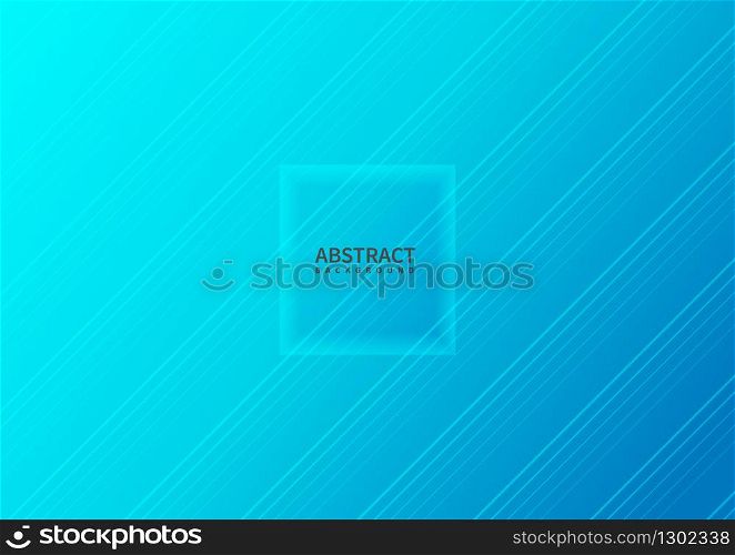Abstract diagonal lines pattern blue gradient background with copy space. Vector illustration
