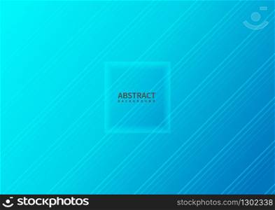 Abstract diagonal lines pattern blue gradient background with copy space. Vector illustration