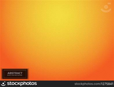 Abstract diagonal lines striped orange gradient background can be used in cover design poster website flyer.Vector illustration