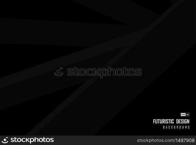 Abstract diagonal stripe gradient black and gray template design background. Decorate for brochure design, poster, advertise, banner, web, card, flyer, presentation. vector eps10