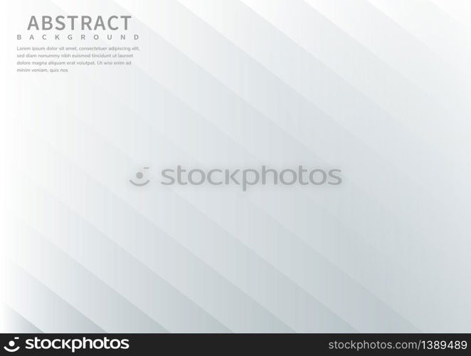 Abstract diagonal white background.You can use for template brochure design. poster, banner web, flyer, etc. Vector illustration