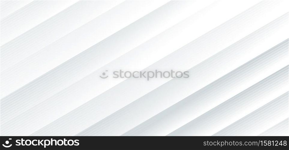 Abstract diagonal white background.You can use for template brochure design. poster, banner web, flyer, etc. Vector illustration