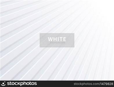 Abstract diagonal white perspective background.You can use for template brochure design. poster, banner web, flyer, etc. Vector illustration