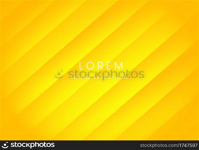 Abstract diagonal yellow background. You can use for template brochure design. poster, banner web, flyer, etc. Vector illustration
