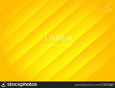 Abstract diagonal yellow background. You can use for template brochure design. poster, banner web, flyer, etc. Vector illustration