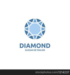 Abstract diamond for jewelry business logo design concept