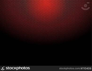 Abstract diamond material background with bright red glow