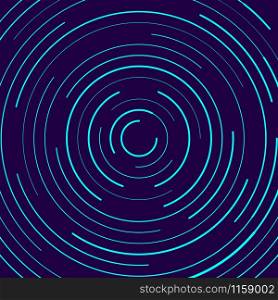 Abstract digital future light blue circles lines on dark background technology concept. Vector illustration