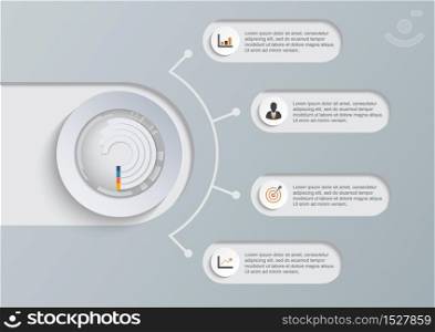 Abstract digital illustration Infographic. Vector illustration can be used for workflow layout, diagram, number options, web design.