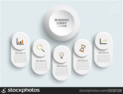 Abstract digital illustration Infographic. Vector illustration can be used for workflow layout, diagram, number options, web design.