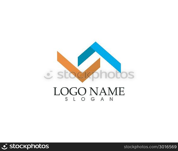 Abstract Digital Pixel Pair Logo business finance