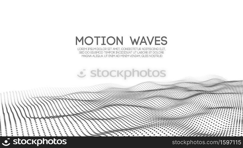 Abstract digital wave white background vector. Abstract futuristic geometric background.. Abstract digital wave white background vector. Abstract futuristic geometric background. 3d illustration vector.