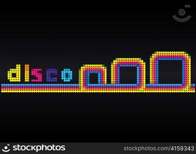 abstract disco background vector illustration