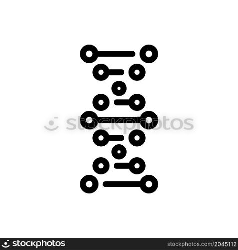 abstract dna icon vector line style