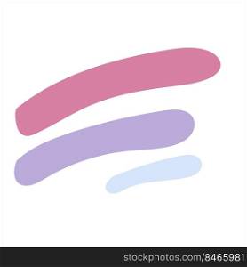 abstract doodle vector illustration element with pastel color