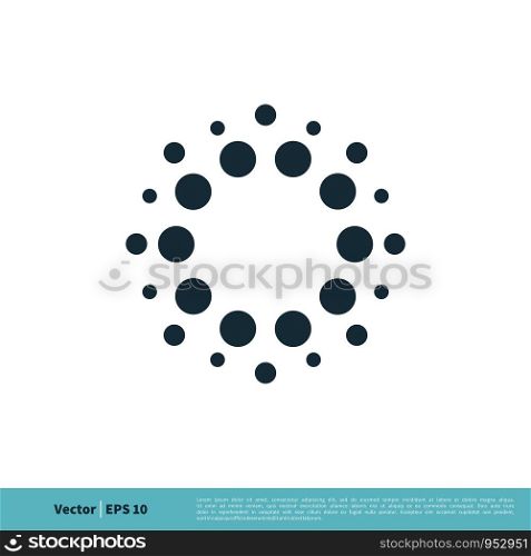 Abstract Dot Molecule Icon Vector Logo Template Illustration Design. Vector EPS 10.