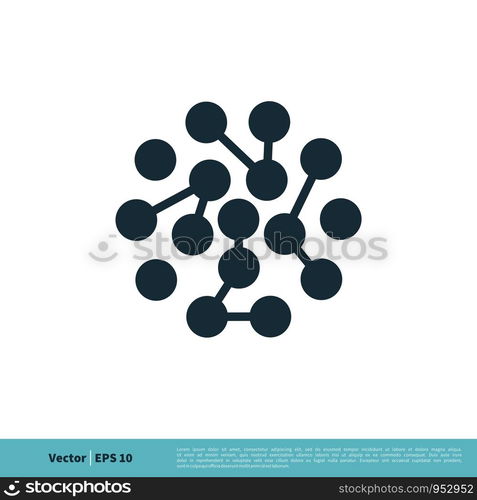 Abstract Dot Molecule Icon Vector Logo Template Illustration Design. Vector EPS 10.