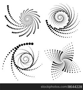 Abstract dot spirals. Geometric shape. Round shape. Vector illustration. stock image. EPS 10.. Abstract dot spirals. Geometric shape. Round shape. Vector illustration. stock image. 