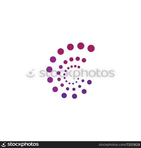Abstract dots logo vector business template