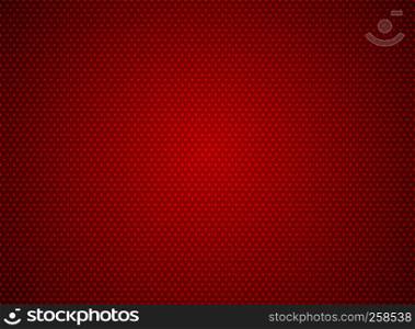 Abstract dots pattern on red background futuristic technology concept. Digital particles element texture. Vector illustration
