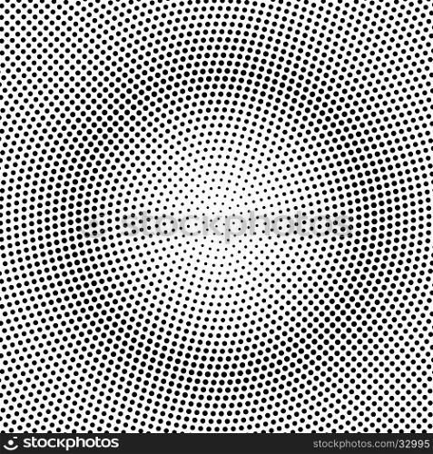 Abstract dotted radial halftone background. Vector backdrop from dots. Abstract dotted radial halftone background. Vector backdrop from dots. Vector illustration