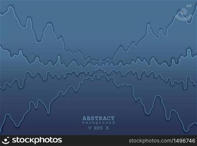Abstract double wave background design. Creative paper cut style. Modern vector concept. Abstract double wave background design. Creative paper cut style. Modern vector cover