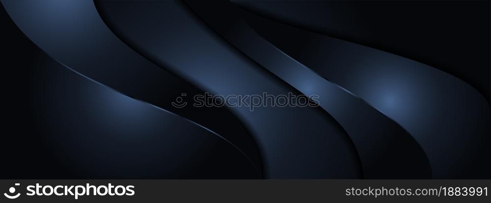 Abstract Dynamic Navy Background with Various Shape Design. Usable for Background, Wallpaper, Banner, Poster, Brochure, Card, Web, Presentation. Vector Illustration Design Template. Graphic Design Element.