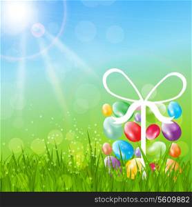 Abstract Easter Background Vector Illustration. Eps 10