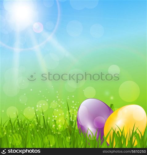 Abstract Easter Background Vector Illustration. Eps 10