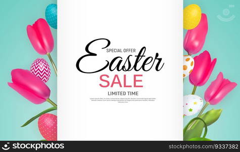 Abstract Easter Sale Template Background Vector Illustration EPS10. Abstract Easter Sale Template Background Vector Illustration