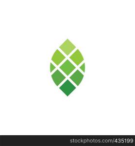 abstract eco green leaf logo symbol ecology