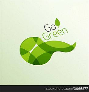 Abstract eco green shape