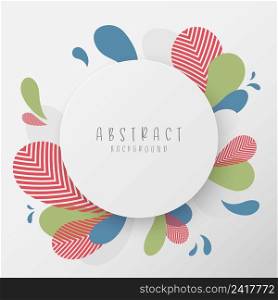 Abstract eco liquid shape pattern design template. Overlapping for natural leaf design background. Illustration vector