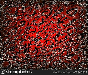 Abstract editable vector background illustration in red