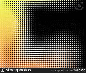 Abstract editable vector background of dots with copy-space