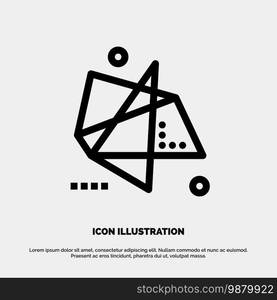 Abstract, Effects, Graphics, Motion, Special Line Icon Vector