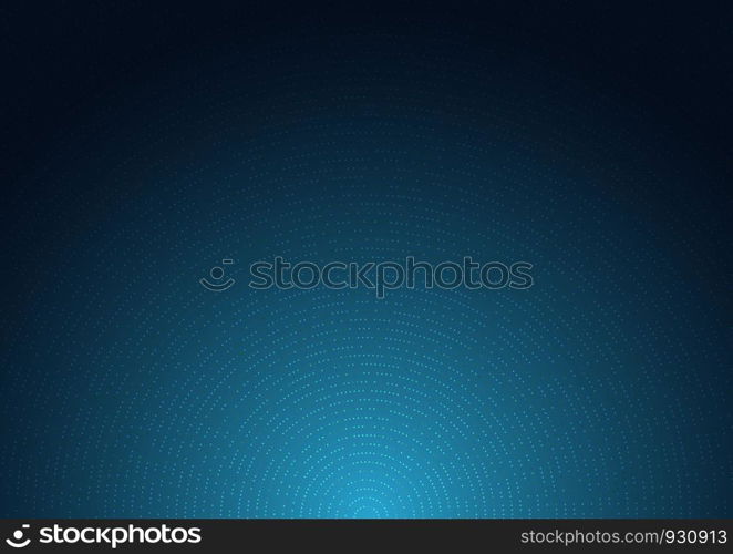Abstract elegant dark blue background with light effect and glitter radial. Vector illustration