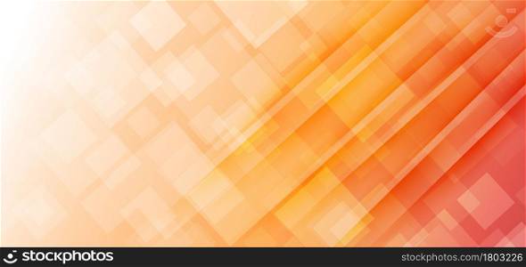 Abstract elegant diagonal soft orange background with squares pattern overlapping texture. You can use for ad, poster, template, business presentation. Vector illustration